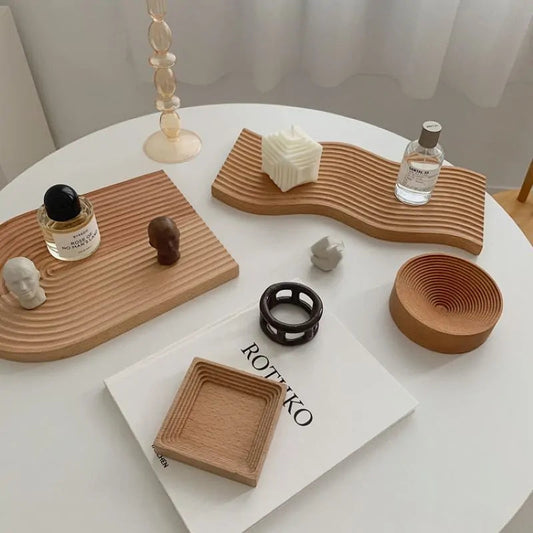 Wooden Nordic Style Tray Kia Day Design