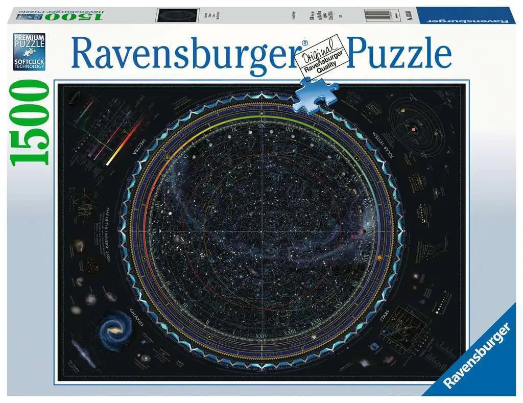 Ravensburger MAP of Universe Jigsaw Puzzle - 1500 Pieces - Kia Day Design