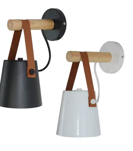 Wooden Wall Lamp Light Fixture - - Lighting