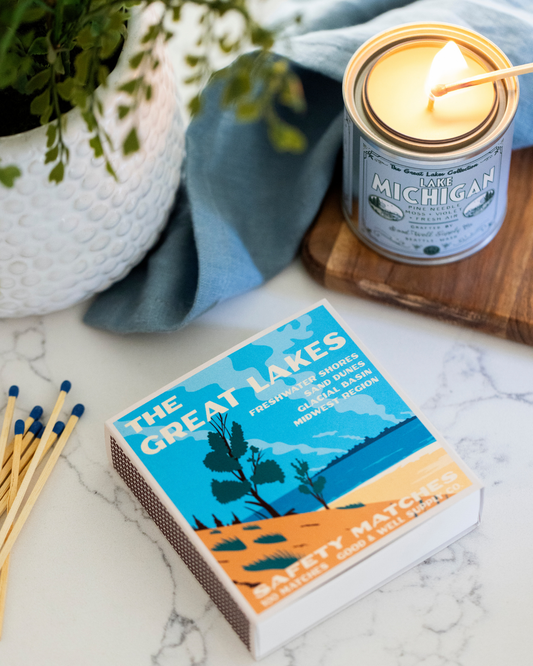 Great Lakes Vintage National Park Cabin Matches - - matches