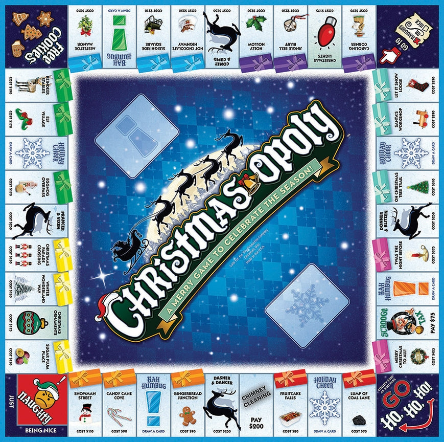 Christmas Opoly Board Game - - Toy Shoppe >> Games
