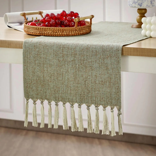 48-Inch-Long Sage Green Table Runner - Kia Day Design