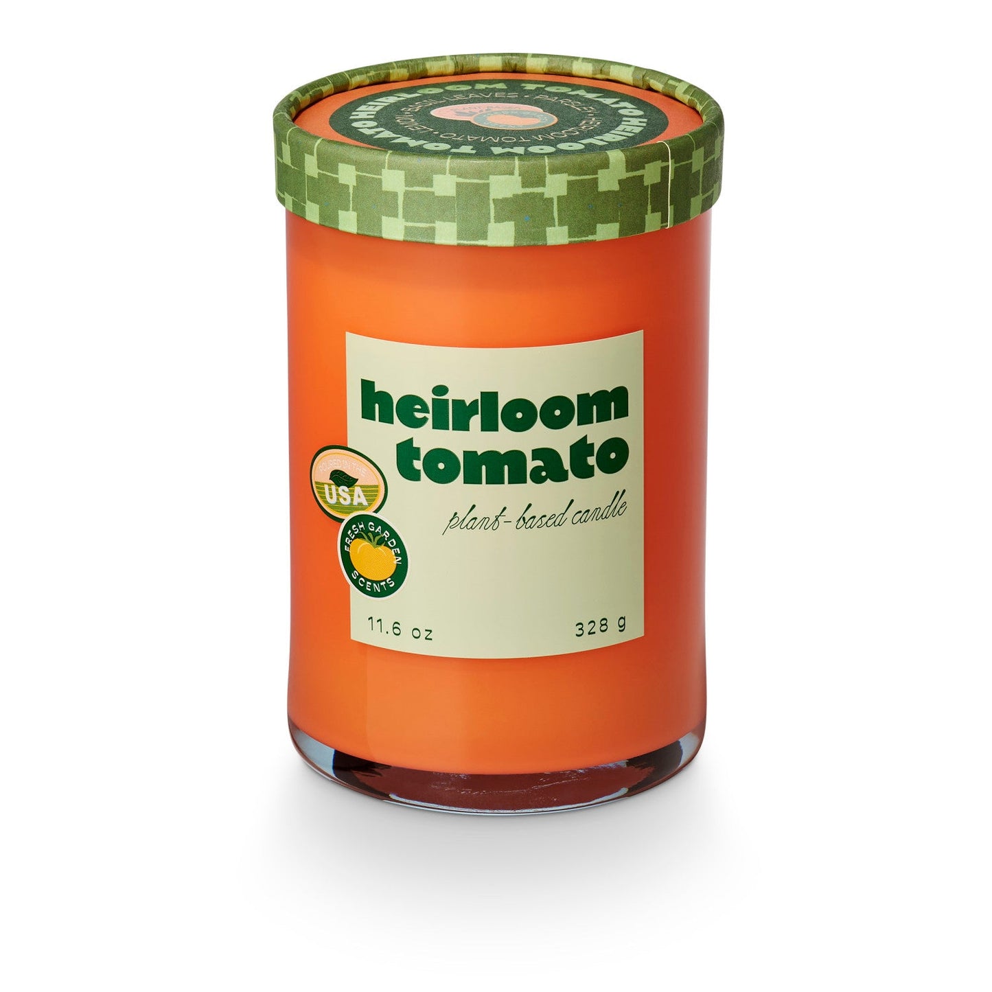 Heirloom Tomato Farmers Market Glass Candle - - Candles & Accessories