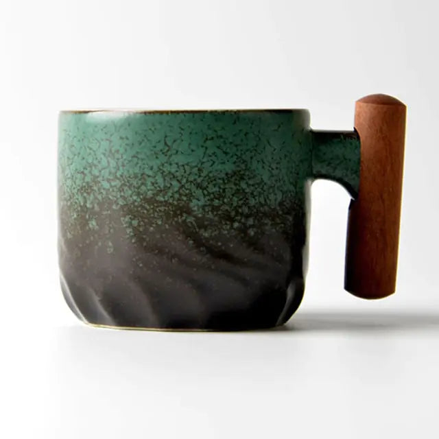Retro Ceramic Coffee Cup Kia Day Design