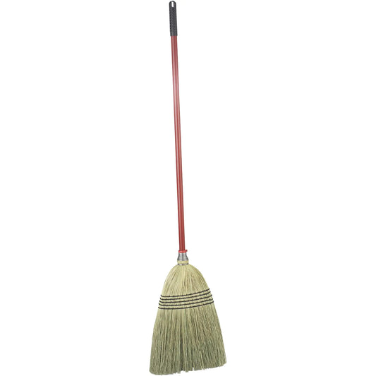 Libman 502 Big Corn Broom with 100% Broomcorn Fiber 12" Sweep Surface