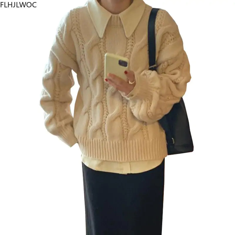 Women's Fashion Knitted Sweaters - Kia Day Design