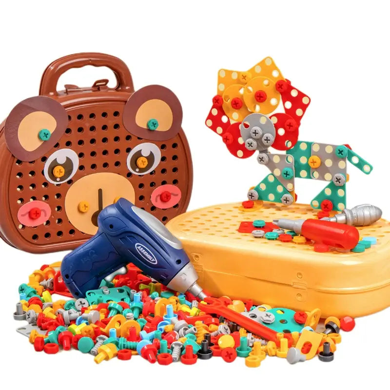 Childrens Electric Drill Toolbox Kit - Kia Day Design