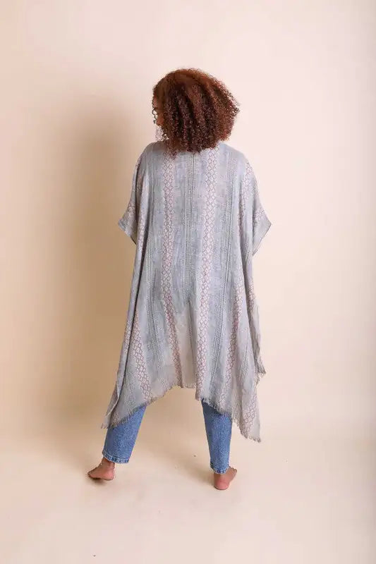 Woven Long Tribal Kimono Kia Day Design