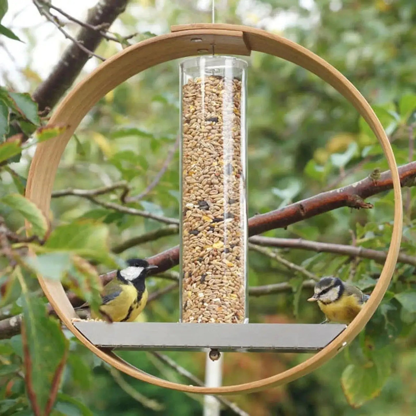 Wooden Circular Hanging Bird Feeder Kia Day Design