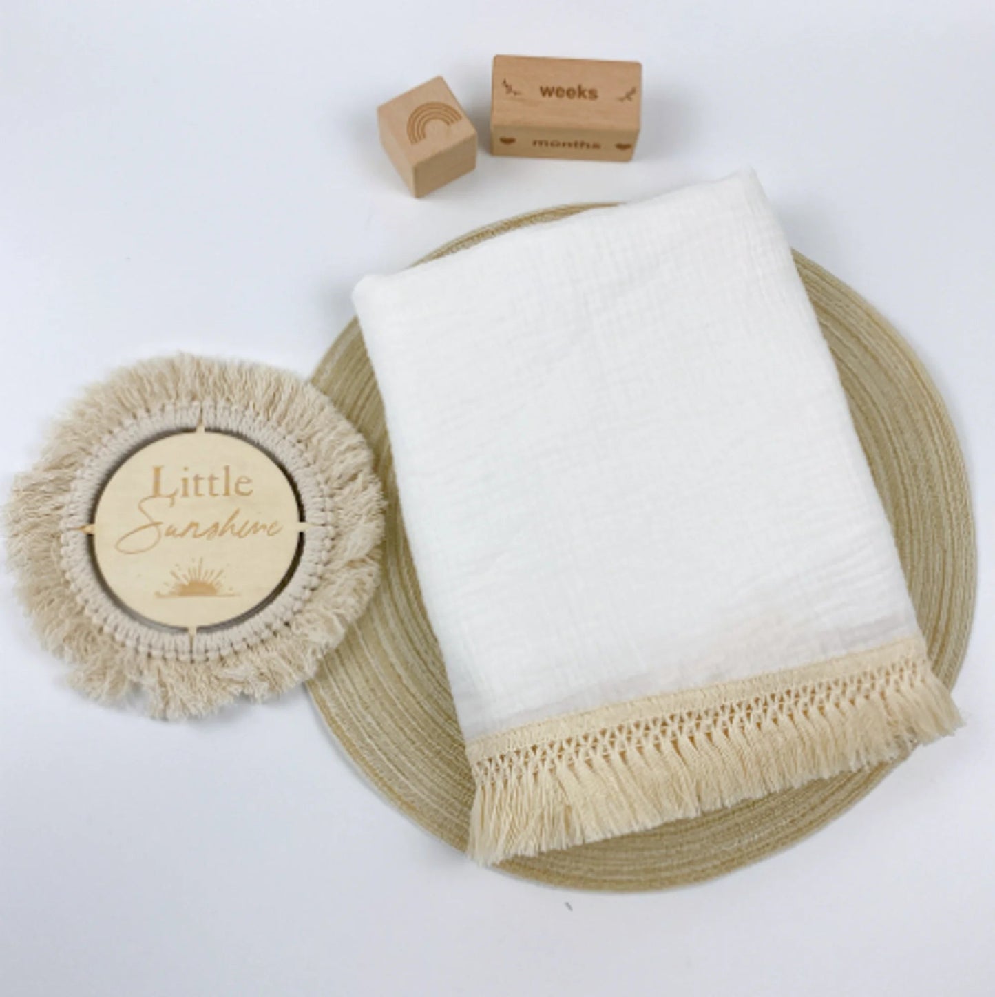 Cute Bear Muslin Cotton Baby Blanket Kia Day Design