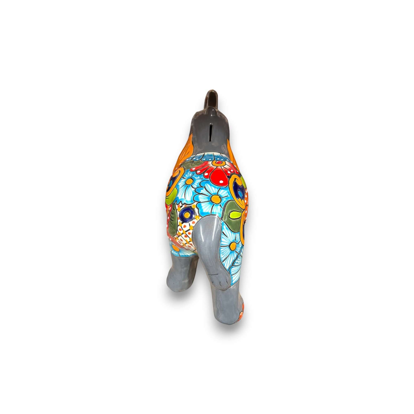 Medium Talavera Elephant Coin Bank Handmade Piggy Bank - - Talavera Piggy Bank