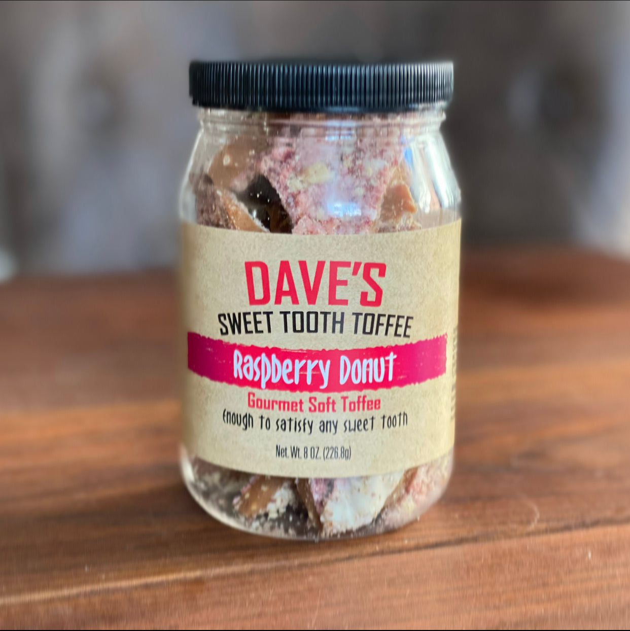 Raspberry Donut Toffee- Dave's Sweet Tooth Toffee- {{Product type}}