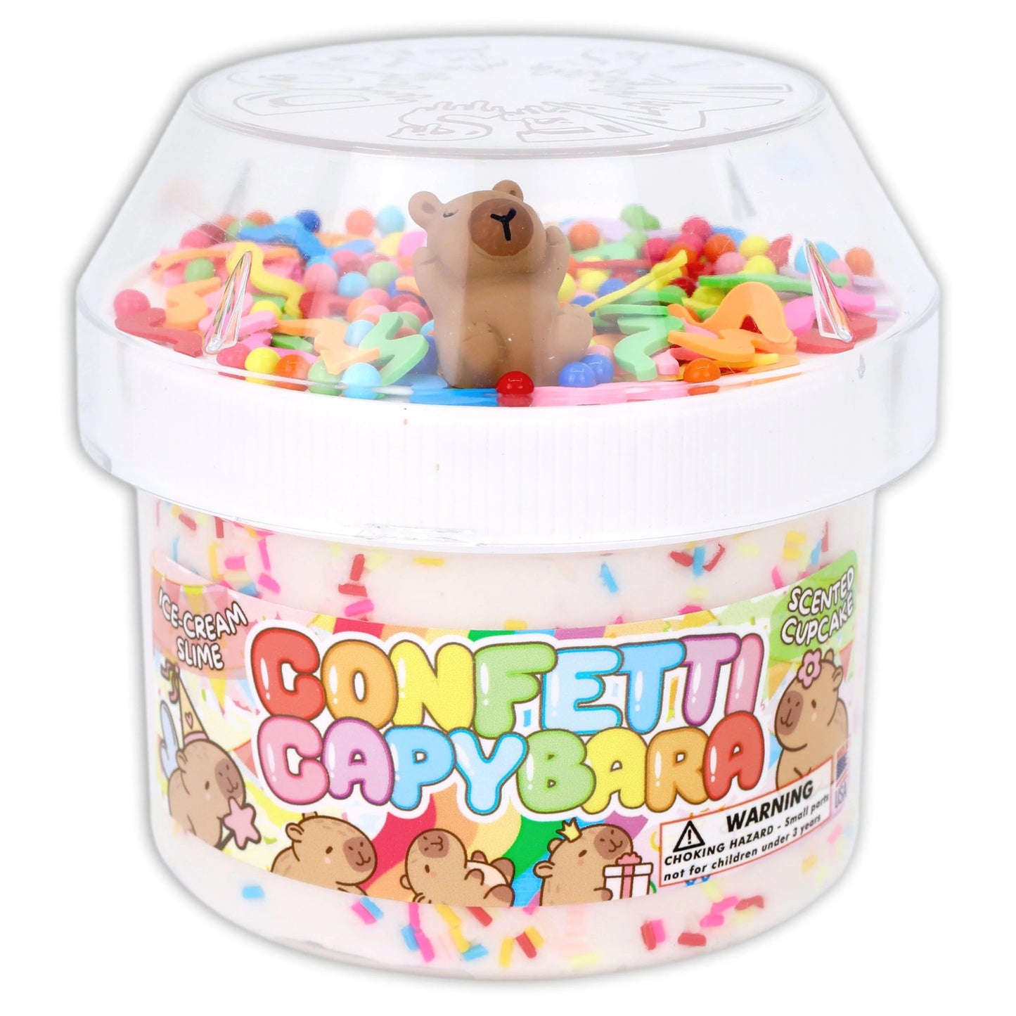 Confetti Capybara Dope Slime - - Fall & Halloween