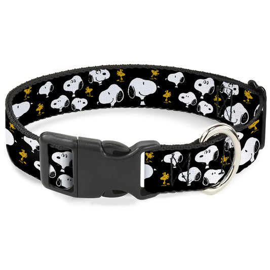 Black Peanuts Worldwide LLC Pet Collar Dog Collar Plastic Buckle - - collar