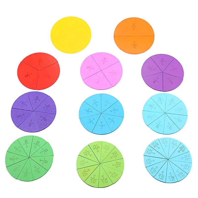 Montessori Mathematics Fraction Board Kia Day Design