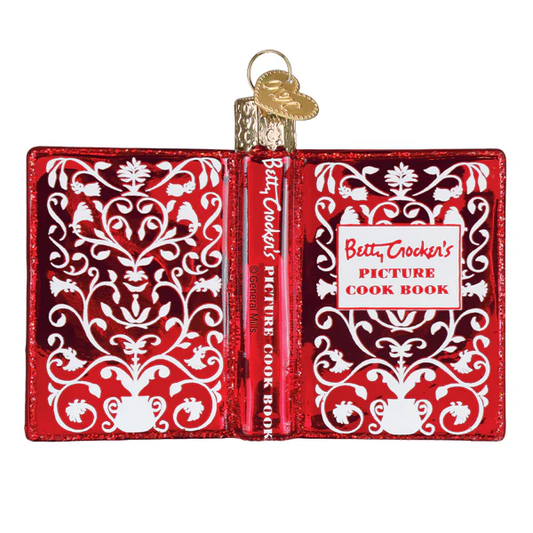Betty Crocker Cookbook Ornament - - Christmas >> Ornaments >> Glass