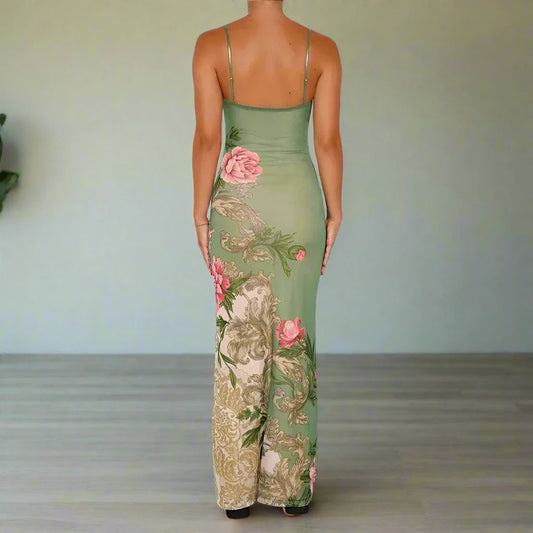 Bohemian Dress Strap V Neck Kia Day Design