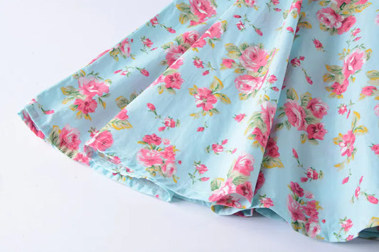 Swintager Vintage Hepburn Style Mint Green Dress - Kia Day Design