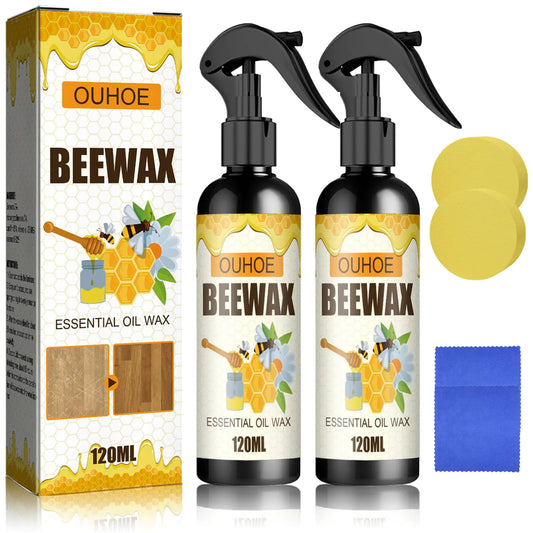 2PC Set Natural Beeswax Spray Polish Wood Seasoning - Kia Day Design