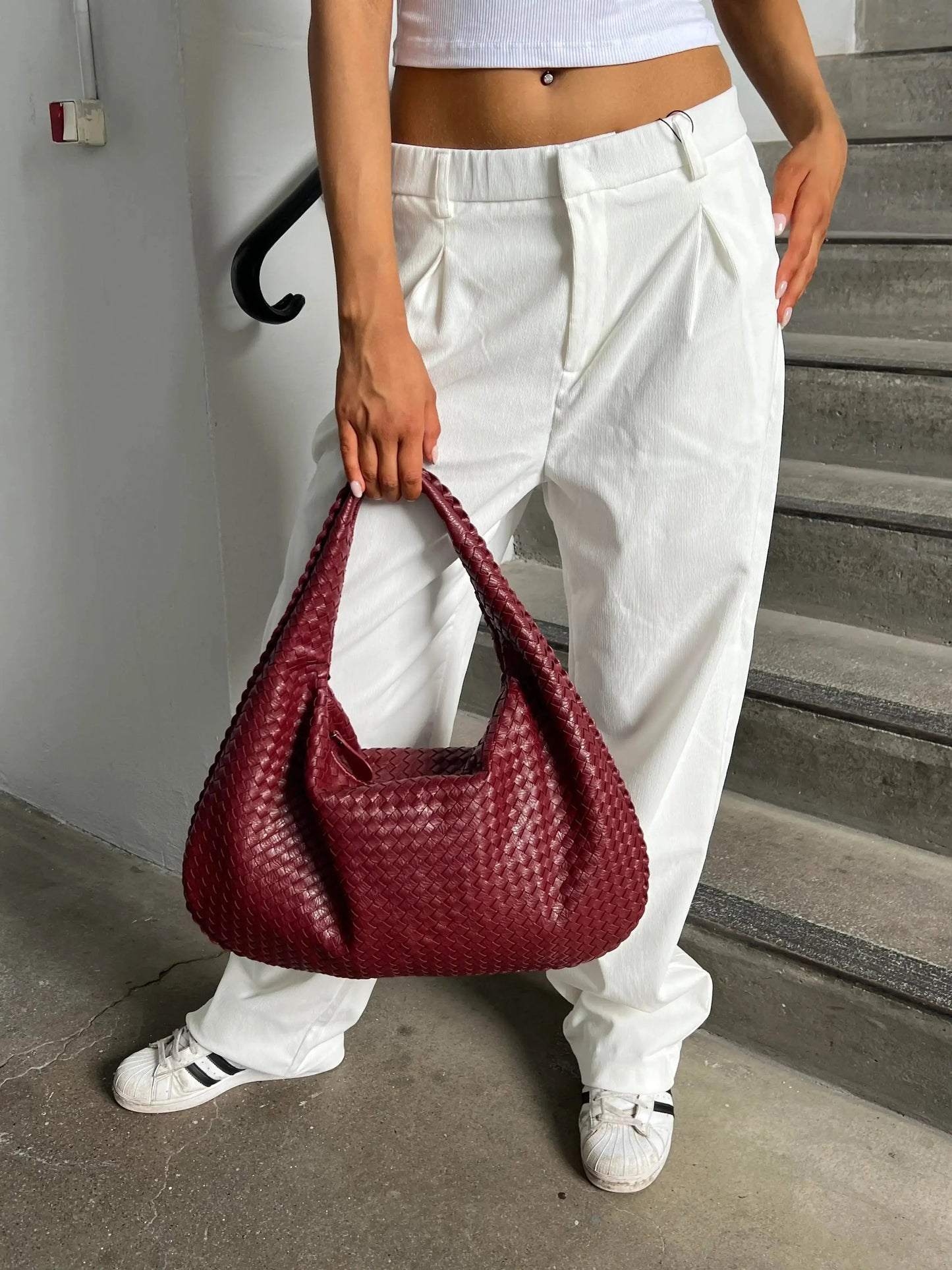 Everyday Leather Bag - Wine Red Kia Day Design