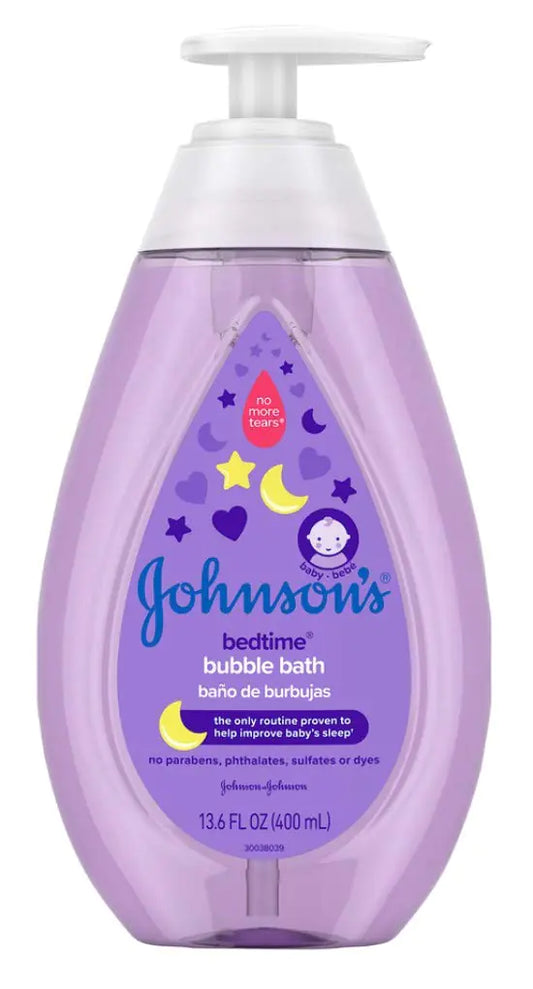 2 Pack Johnsons Baby Bedtime Bubble Bath 13.6 Ounce - - bubble bath