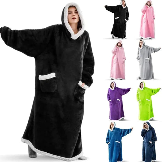 Hooded Blanket Robe - Kia Day Design