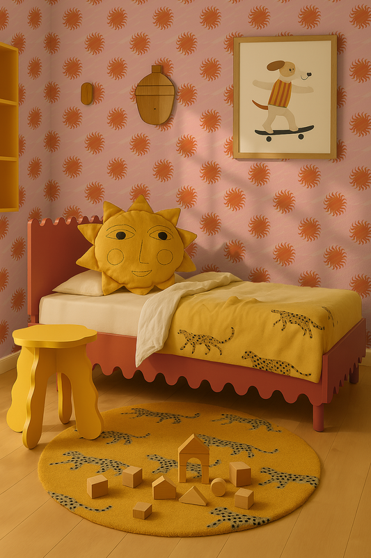 Sol Wallpaper Pink and Orange - - Wallpaper