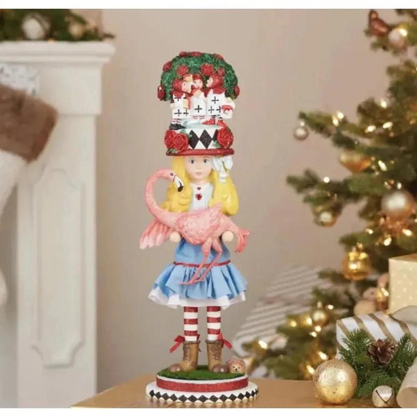 Kurt Adler 19" Hollywood Nutcrackers™ Alice With Flamingo Nutcracker - - Nutcrackers