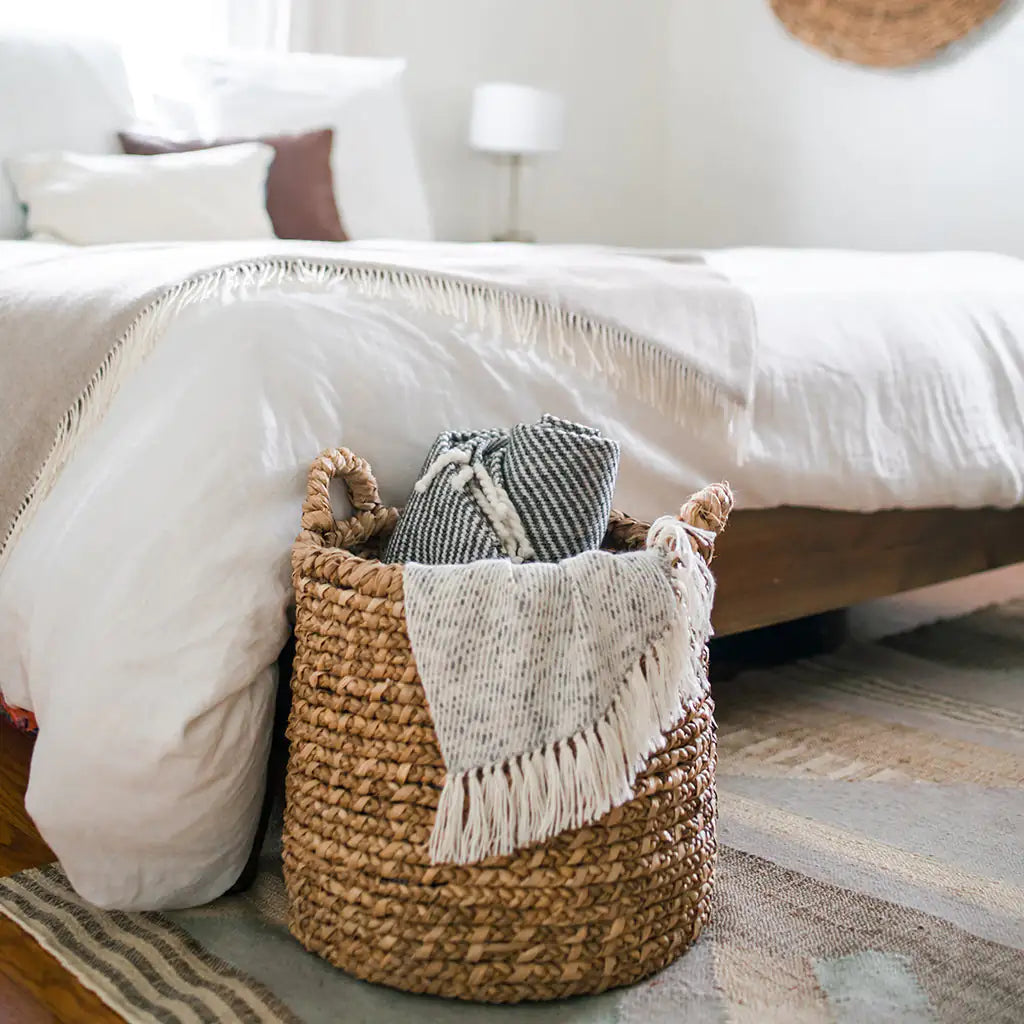 Chunky Black Stripe Alpaca Throw Kia Day Design