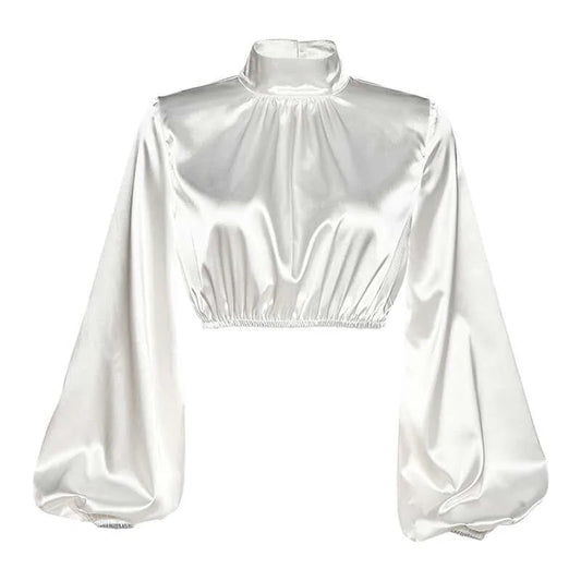 Vintage White Short Tops For Women Kia Day Design