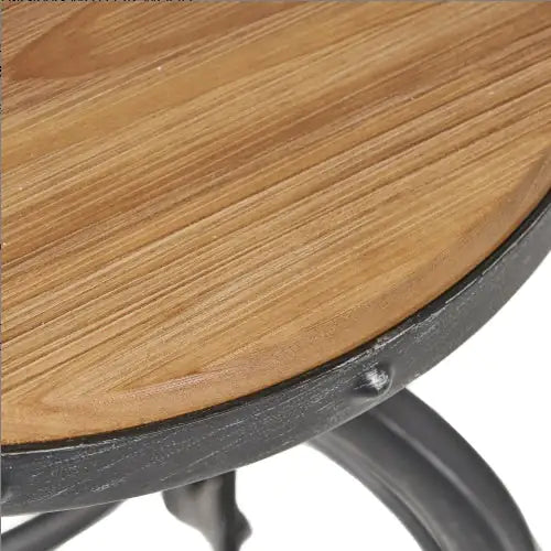 Adjustable Height Wooden Swivel Stools - Kia Day Design