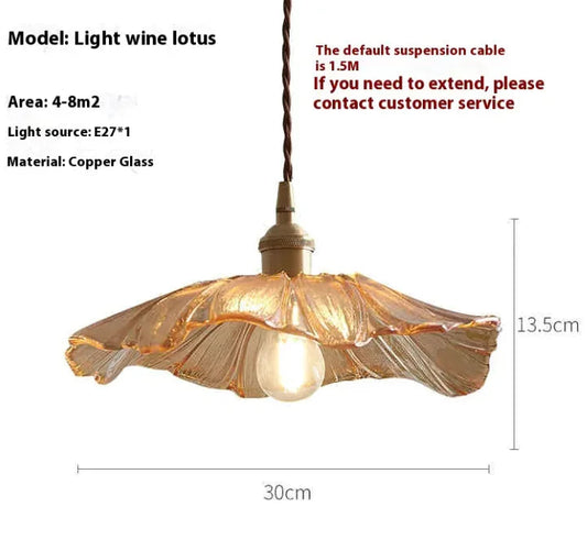 Elegant Glass Ceiling Light - Kia Day Design