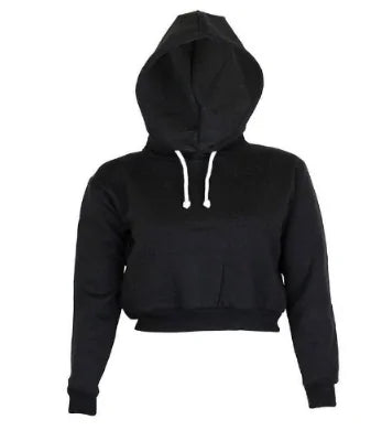 Women's Solid Crop Hoodie - Kia Day Design