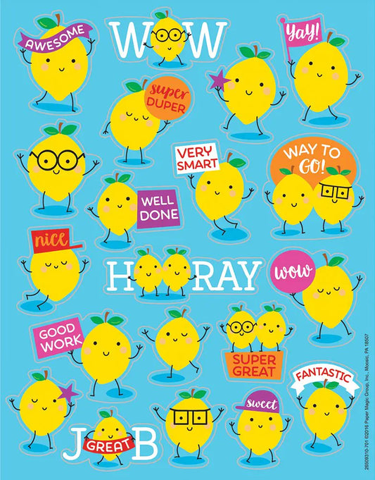 Eureka Lemon Scented Scratch and Sniff Stickers - - stickers