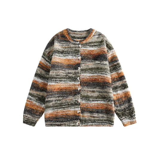 Gradient Knitted Cardigan Sweater Coat - Kia Day Design