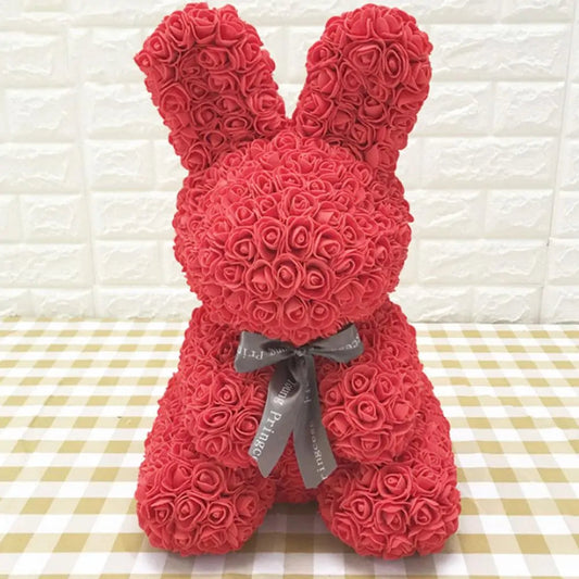 Rose Bunny Stuffed Toy Kia Day Design