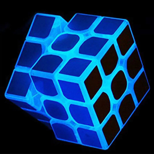 3x3 Blue Fluorescent Speed Cube - Kia Day Design