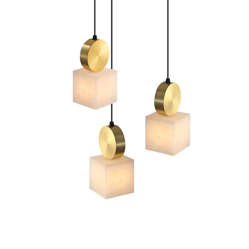 Creative Marble Squares Pendant Lights Kia Day Design