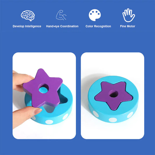 Wooden Rocket Sorting Toy Kia Day Design