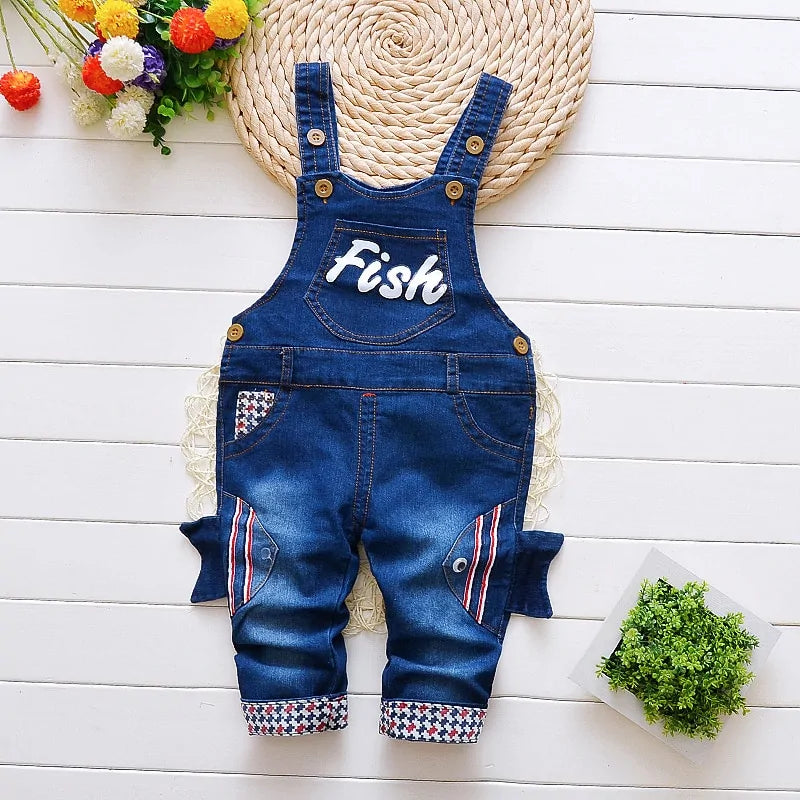 Toddler Denim Overalls - Kia Day Design