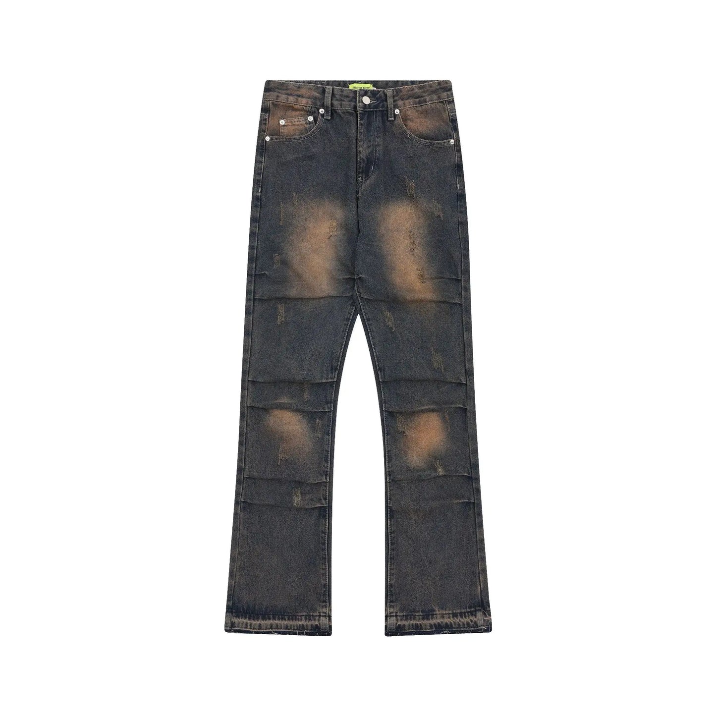 American Street Fashion Washed Denim Jeans