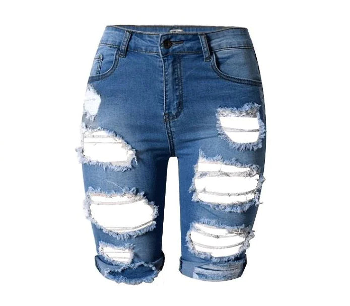 Bermuda Ripped Shorts - Kia Day Design