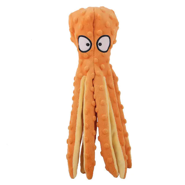 Pets Octopus Stuffed Plush Toys - Orange - pet toy
