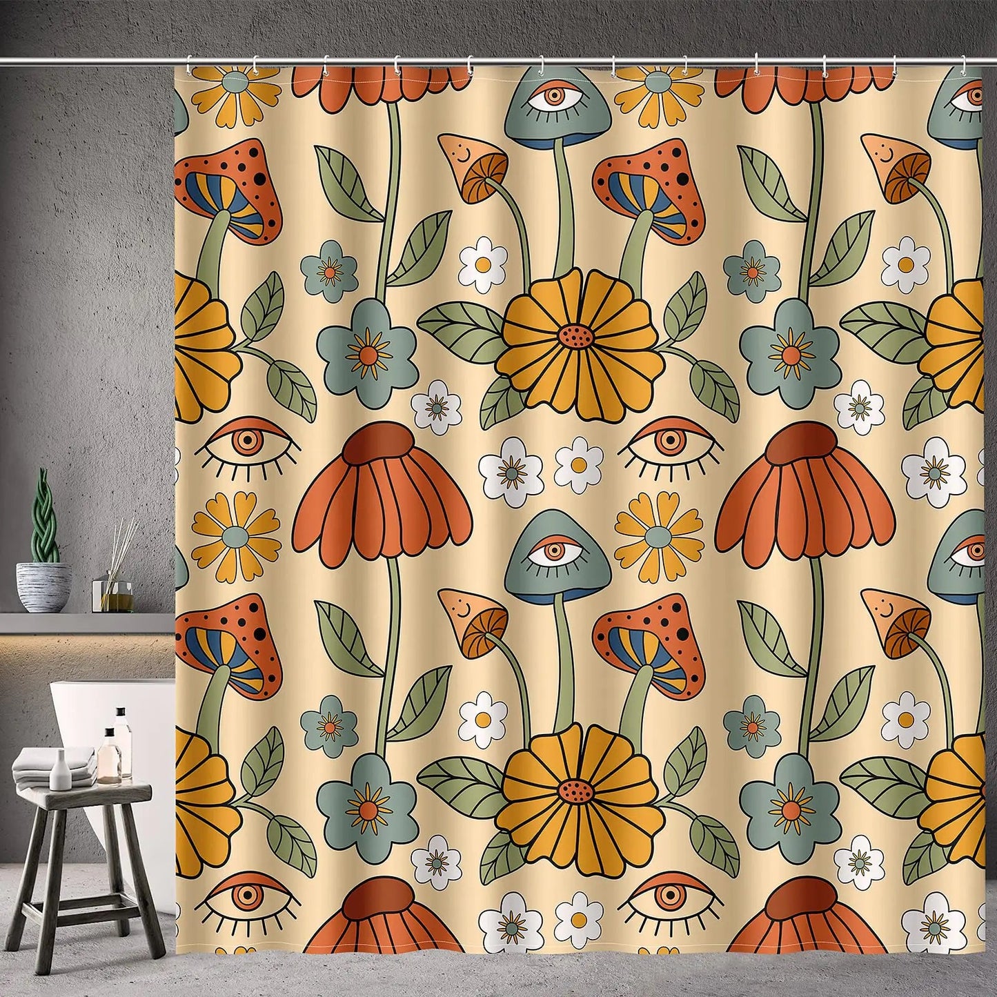 Mushroom Shower Curtain - Kia Day Design