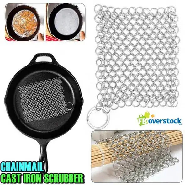 Chainmail Cast Iron Scrubber Kia Day Design