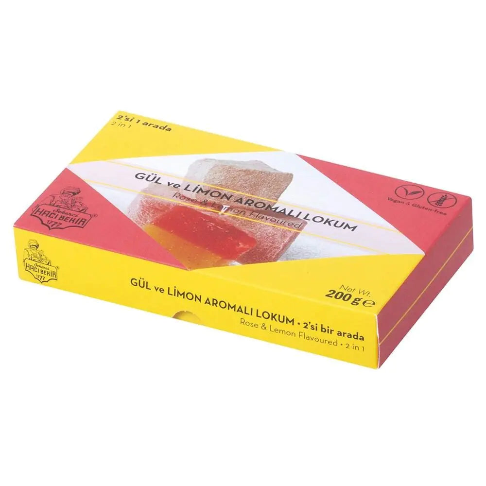 Hacı Bekir Turkish Delight with Rose and Lemon-200 g - Kia Day Design