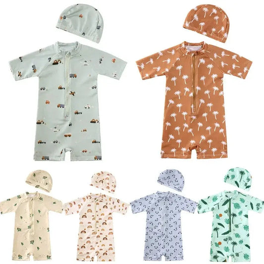 Baby Boy One-Piece Swim Jumpsuit