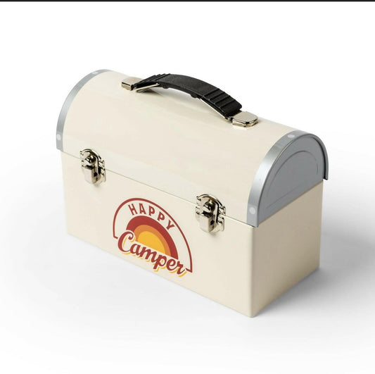 Target Bullseye Playground HAPPY Camper Lunch Box Beige - - Lunchboxes & Bags