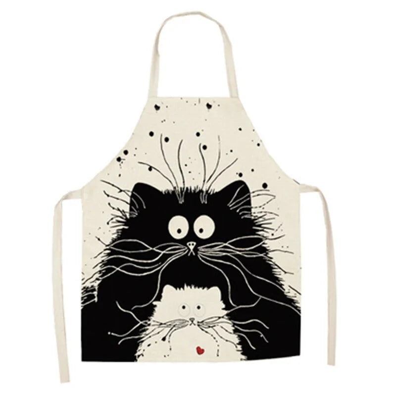 Cat Print Kitchen Aprons - Kia Day Design