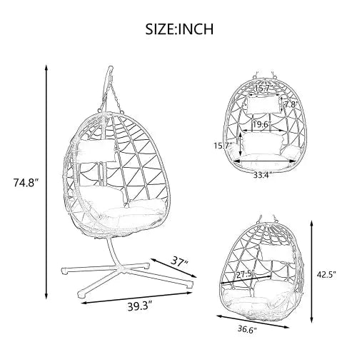 Egg Chair With Bracket - - chair